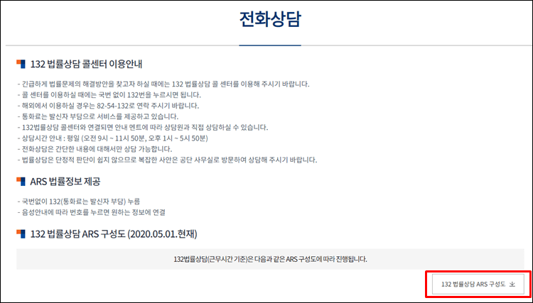 대한법률구조공단-전화상담