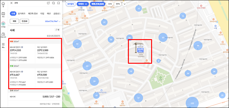 - 실거래가조회-KB시세