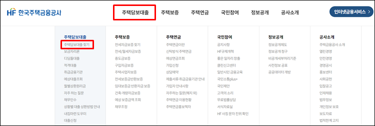 - 주택담보대출-한국주택금융공사